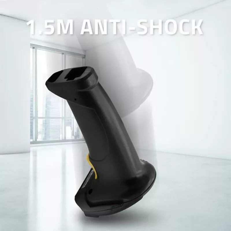 Lector de códigos de barras láser 1D Qoltec | USB | negro