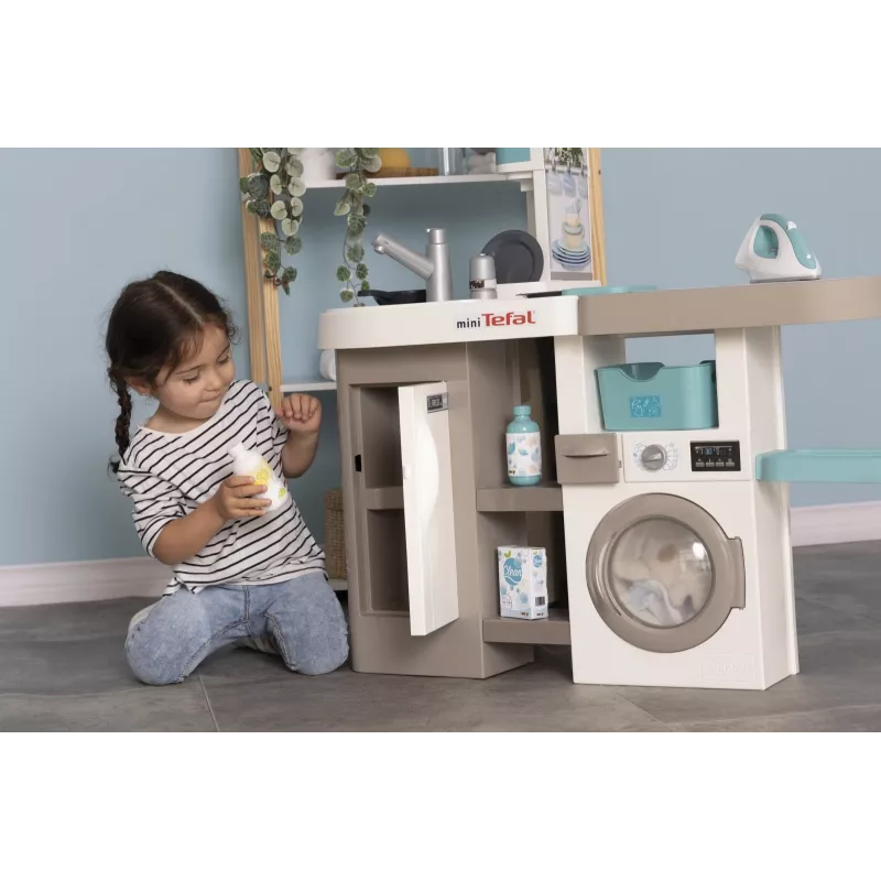 Smoby 311050 cocina de juguete con zona de lavado y accesorios