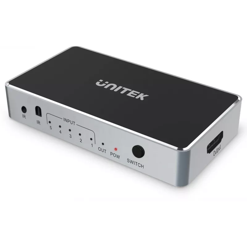 Conmutador de vídeo HDMI Unitech V1110A 4K 1.4b 5V 1A