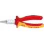 Knipex 22 06 160 - Pinza de puntas largas - acero cromo-vanadio - plástico - rojo/naranja (2206160)