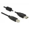 Cable USB DeLOCK 5m USB 2.0-A USB 2.0-B