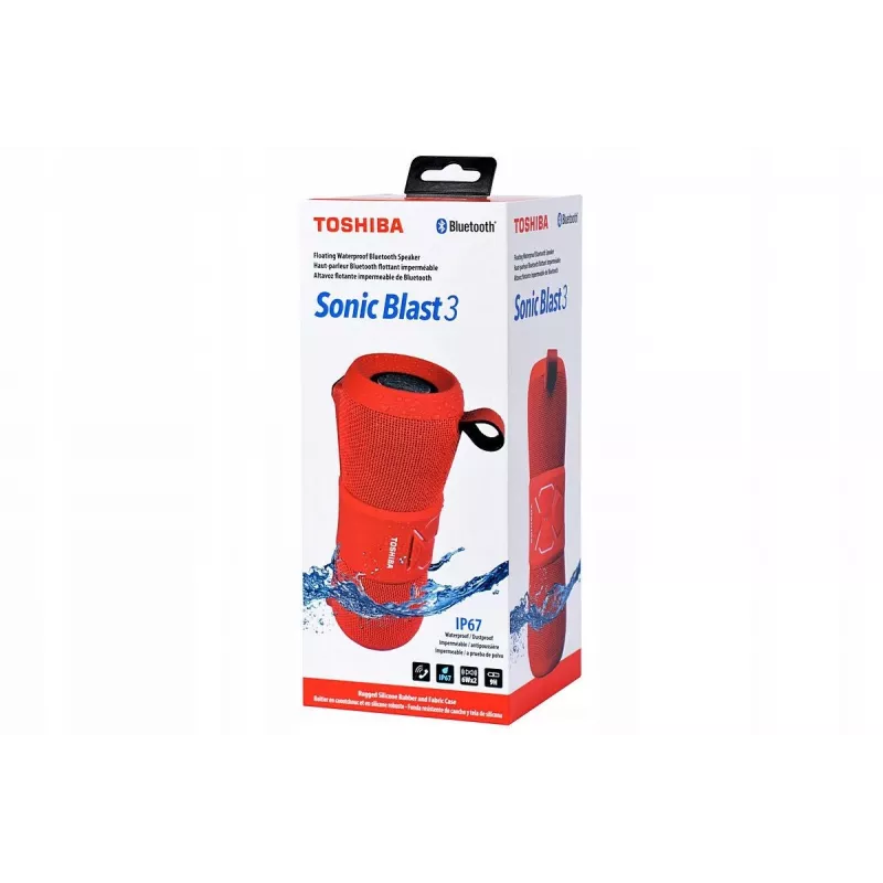 Altavoz portátil Toshiba Sonic Blast 3 TY-WSP200 rojo