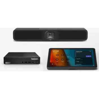 Pack LOGITECH Tap con USB Kit + LENOVO ThinkSmart Tiny Kit i3-13100T 16GB 256GB SSD + MeetUp 2 cámara de videoconferencia 4K