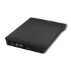 Unidad externa DVD‑RW QOLTEC 51857 — USB 3.0, interfaz SATA, DVD±R 8x, DVD±RW 4x, DVD‑RAM 5x, CD 24x, negra