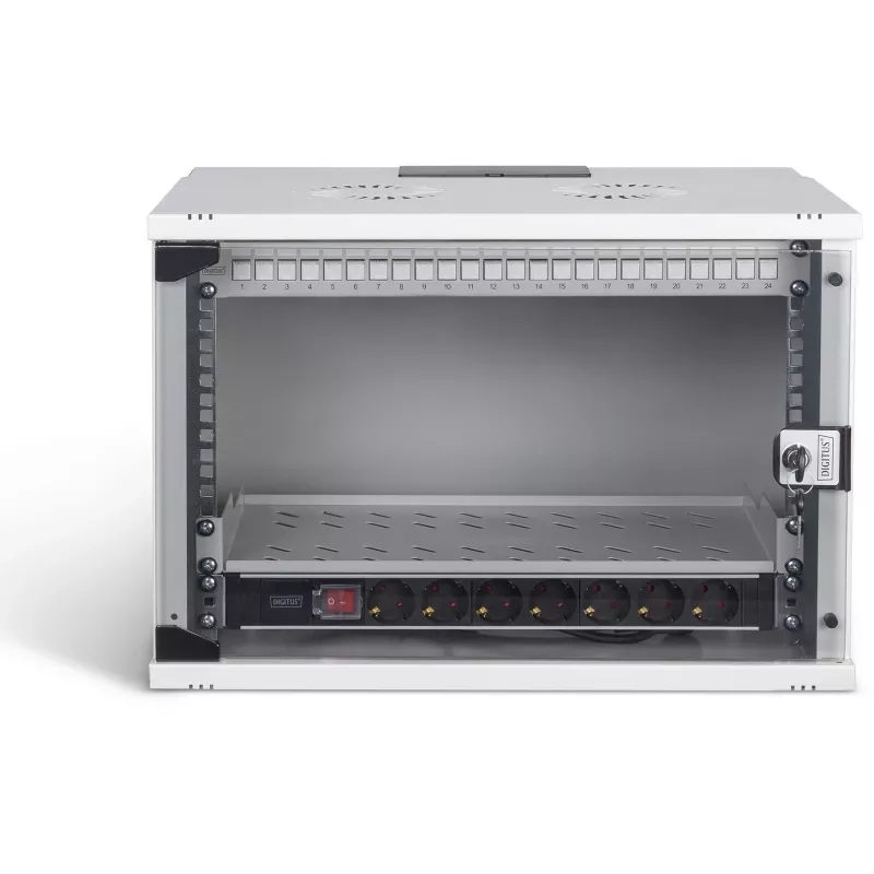 Kit de red DIGITUS DN-49202-SET 483 mm 7U 540x400 mm armario rack de 7U de altura y 540×400 mm de dimensiones internas