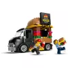 LEGO City Furgoneta de hamburguesas, camión de comida, juguete para niños y niñas a partir de 5 años, vehículo de construcción, set de cocina con minifigura de vendedor y accesorios