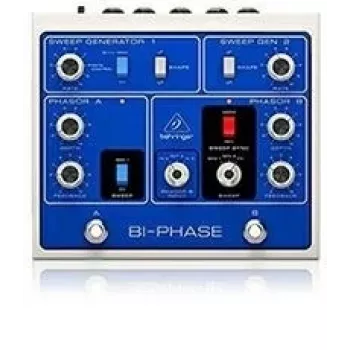 Pedal de efecto phaser Behringer DUAL-PHASE 000-E8M00-00010 — efecto phaser doble para guitarra/teclado