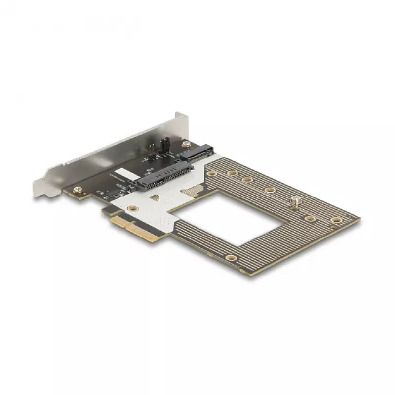 Tarjeta adaptadora M.2 / U.2 interna DELOCK 90854 — PCIe 4.0 (host: PCIe, salidas: M.2 Key M 110 mm, U.2)