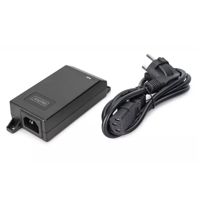 Inyector PoE+ Gigabit Ethernet Digitus 802.3at 30 W Negro