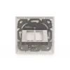 Digitus | Placa de pared para módulos Keystone, tipo alemán, placa central 50x50 mm, marco 80x80 mm | DN-93801-1