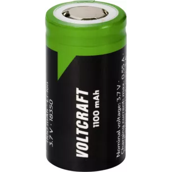 Voltcraft VC-18350 Pila especial 18350 Flat-Top litio 3,7 V 1100 mAh (VC-16569880)