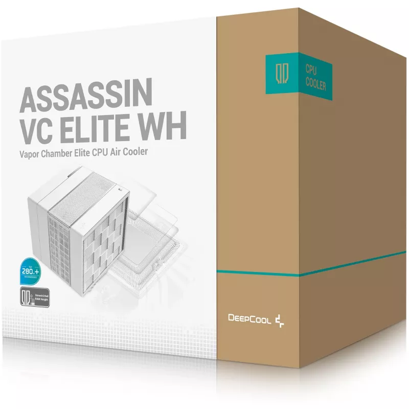 DeepCool Assassin VC Elite WH Disipador de CPU por aire 120/140 mm Blanco 1 ud.