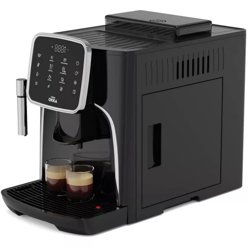 Cafetera superautomática Arzum Okka Espresso Pro, negra/cromo, 1450 W