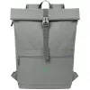Mochila urbana Rivacase Gremio gris poliéster rPET 280x135x430mm