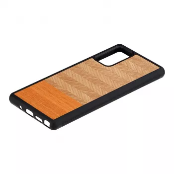 Funda protectora Man and Wood Galaxy Note 20 Herringbone Arancia negro