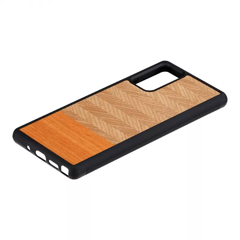 Funda protectora Man and Wood Galaxy Note 20 Herringbone Arancia negro