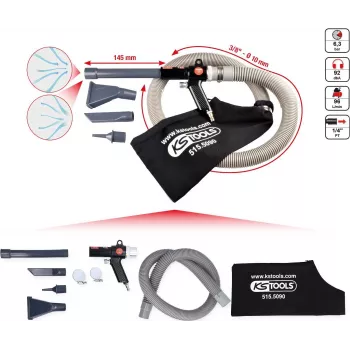 Pistola de aire comprimido ks tools 515.5090, longitud de boquilla 145 mm