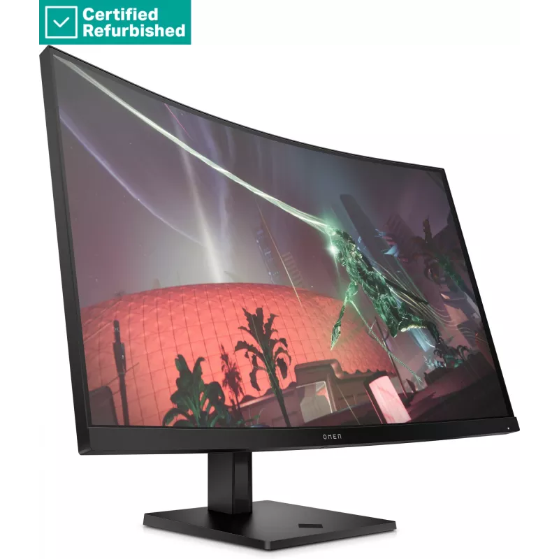 RENEW GOLD OMEN by HP 32c Monitor gaming Curvo - 31.5 inch 2560x1440 QHD 400 nits 165Hz AG, Curvo, VA HDR 400, 2x HDMI/DisplayPort, ajustable en altura/inclinable, 1 año