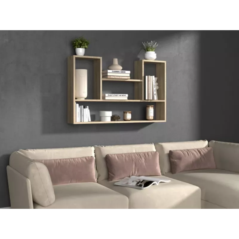 BILBAO 4P Estante colgante 100x16x60 cm Roble Sonoma
