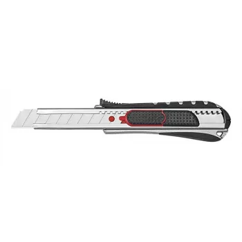 Cúter de hojas rompibles Wedo 78 7018 negro plata