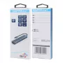 Adaptador HUB USB C 6en1 - HDMI, USBx3, PD, RJ-45