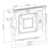 Soporte de pared/monitor MACLEAN MC-473 VESA 75x75 100x100 compatible con Mac Mini (2014 y posterior)