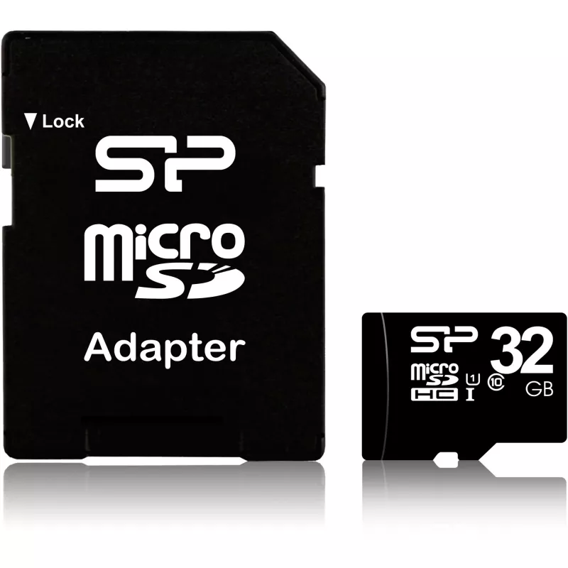 Tarjeta de memoria Silicon Power SP032GBSTH010V10SP 32 GB MicroSDHC UHS-I Class 10