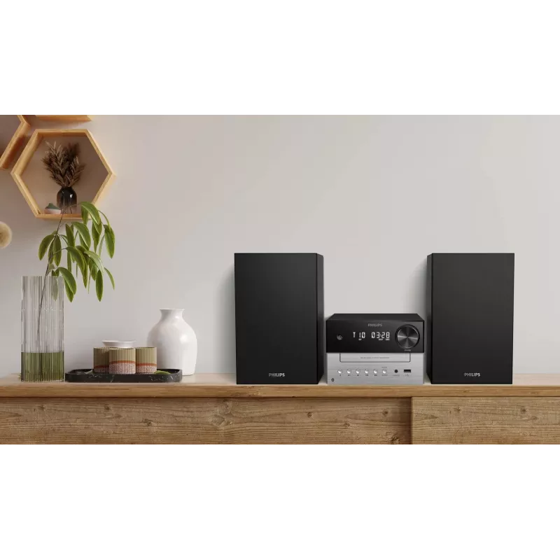 Philips TAM3205M2 sistema de audio doméstico microsistema de audio doméstico 20 W negro, plata