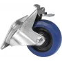 Rueda de transporte Roadinger RD-100B 100 mm azul con freno