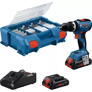 Atornillador de impacto a batería Bosch GSB 18V-65 con 2 baterías de 4,0 Ah y L-Case