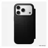 Funda de cuero para móvil Nomad Modern Leather Folio para iPhone 17 Pro, 16 cm (6,3 inch), negra, 4 compartimentos para tarjetas