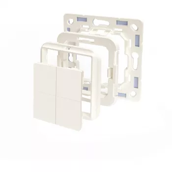 Interruptor de pared Shelly BLU Wall Switch 4 Shelly BLU Wall Switch 4 interruptor de luz plástico Marfil
