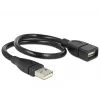 Cable USB DeLOCK 35cm USB 2.0 83498 negro