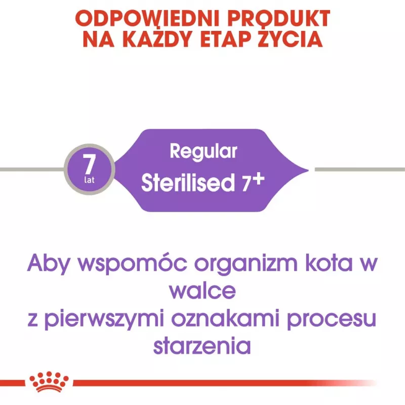ROYAL CANIN Sterilised 7+ - Pienso para gatos - 10 kg