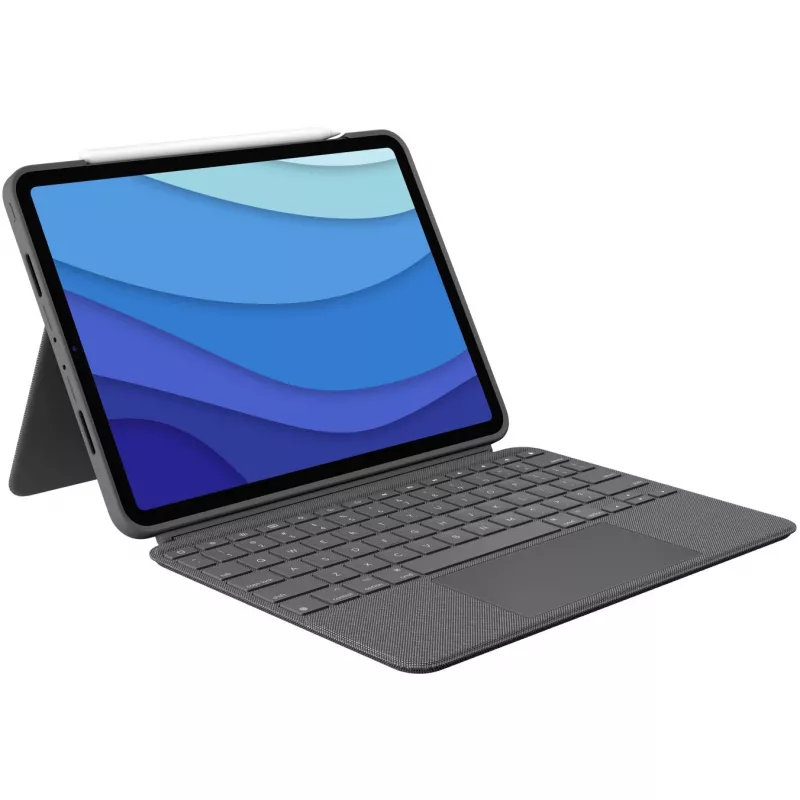 Funda con teclado Combo Touch US iPad Pro 11 1,2,3 Gen gris