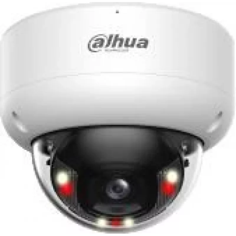 Cámara de vigilancia IP domo Dahua WizSense IPC-HDBW3849E-AS-IL — 3840×2160, montaje en techo, con cable, negra