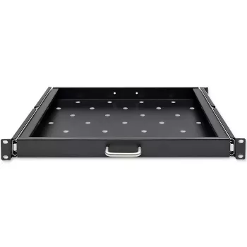 Qoltec 54509 bandeja deslizante de acero para rack, 600x600, negro