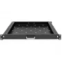 Qoltec 54509 bandeja deslizante de acero para rack, 600x600, negro