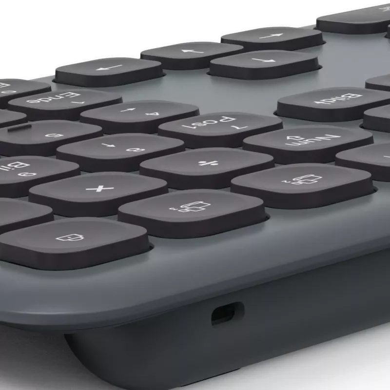 Set de teclado y ratón multi-dispositivo negro gris