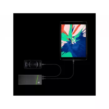 Cable Lightning Green Cell KABGC18 — 2 m, Lightning a USB-A, negro
