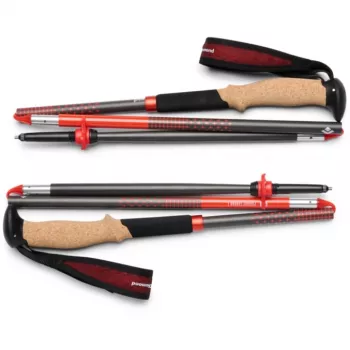 Bastones de trekking Pursuit Carbon Z, máquina de fitness antracita/naranja, 1 par, 110 cm