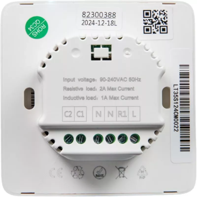 Shelly Plug & Play PbS LinkedGo termostato inteligente para suelo radiante control para suelo radiante Wi-Fi BT ST1820