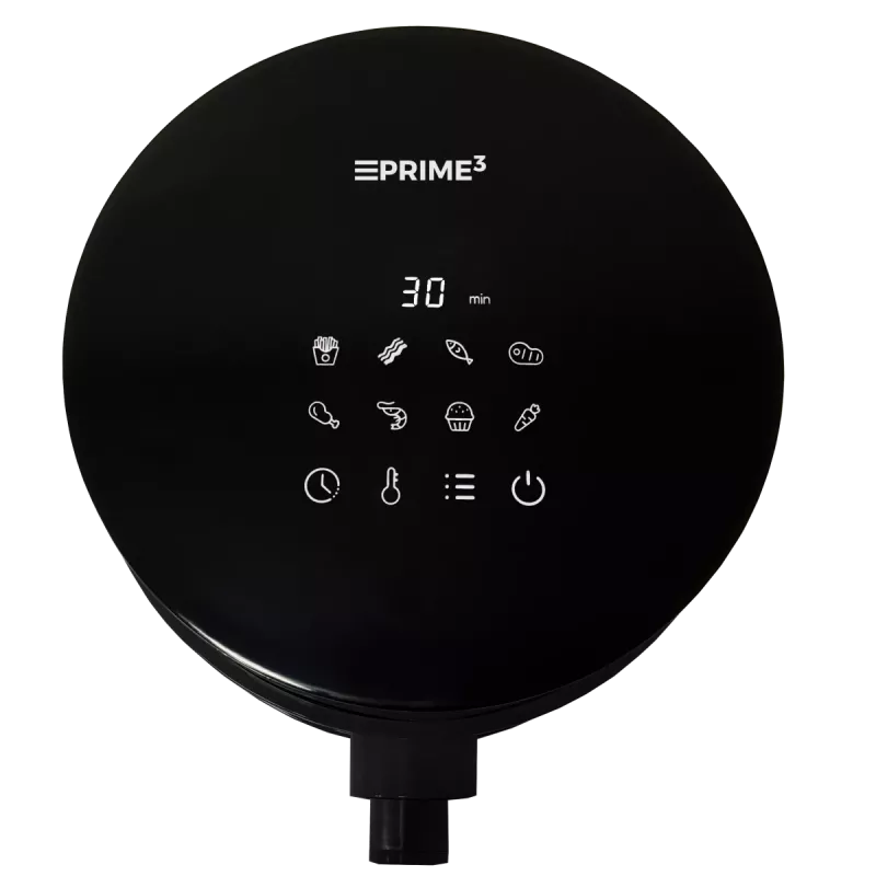 Freidora de aire PRIME3 SAF31 – 2,5 L, 1200 W, freidora de aire sin aceite, negra