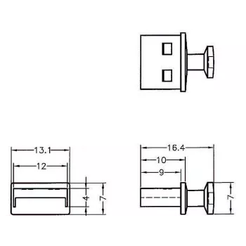 Tapa protectora de conector hembra USB Type-A DeLOCK 64009