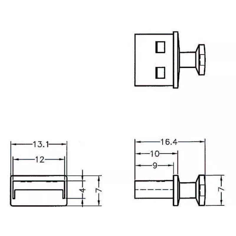Tapa protectora de conector hembra USB Type-A DeLOCK 64009