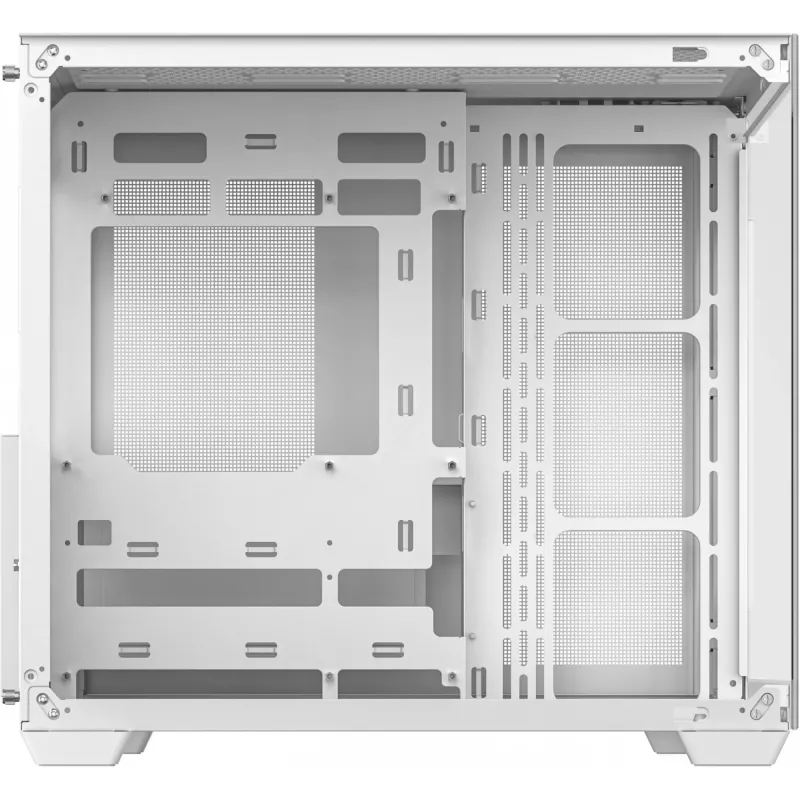 Caja de PC DeepCool CG530 WH Midi Tower – ATX/Micro ATX/ITX, cristal templado, 2 bahías de 3,5