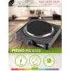 Placa de cocina Mesko Home MS 6508 negra de sobremesa placa vitrocerámica 1 zona(s)