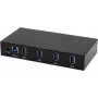 EXSYS EX-11234HMS hub de interfaz USB 3.2 Gen 1 (3.1 Gen 1) Type-B 5000 Mbit/s negro (EX-11234HMS)