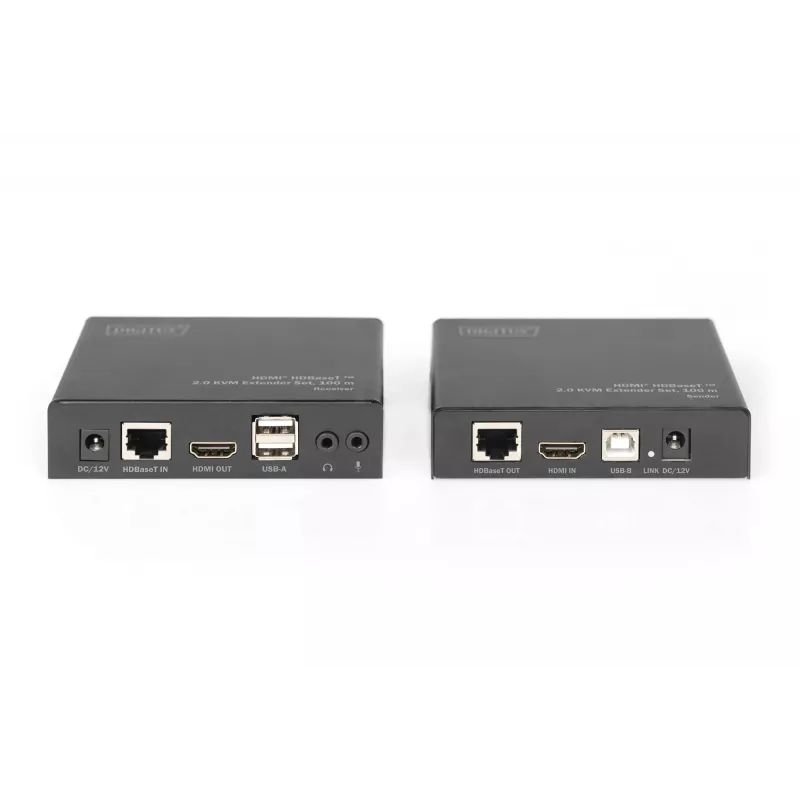 Digitus 4K HDMI HDBaseT™ 2.0 Set extensor KVM, 100 m