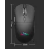 Ratón inalámbrico MEDIA-TECH MT1124 BT/RF Silent & Recharge — ambidiestro, 3200 DPI, Bluetooth + 2,4 GHz USB, 6 botones, recargable